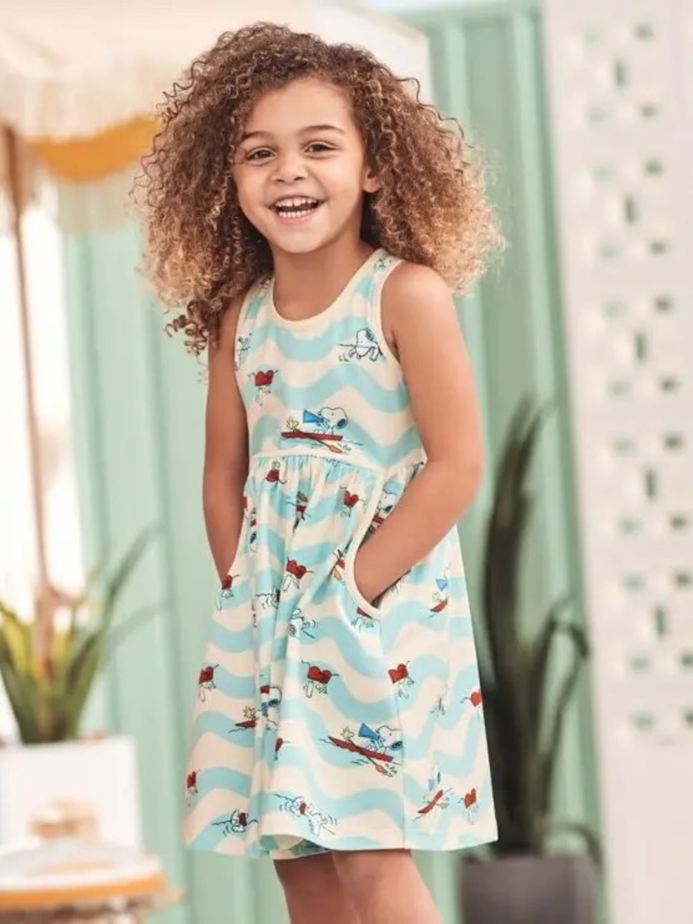 Hanna Andersson Peanuts Racerback Skater Dress with Pockets